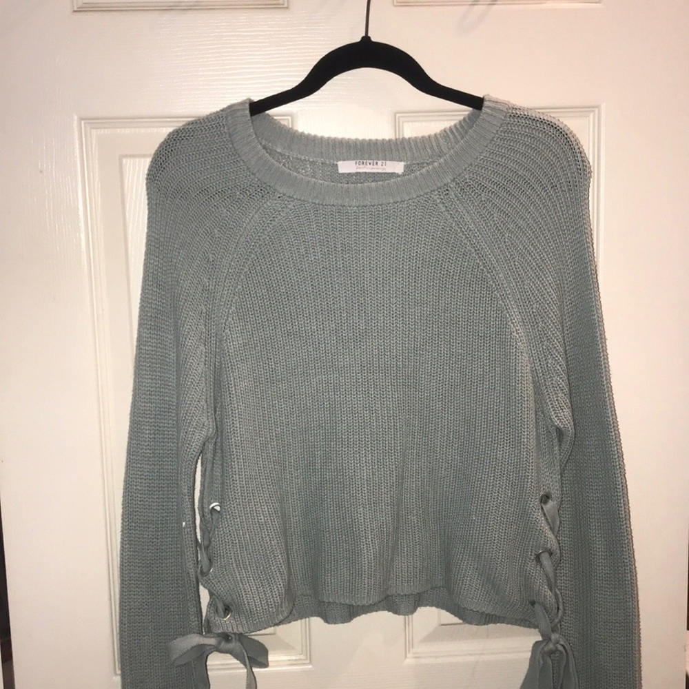 Forever 21 Contemporary Mint Green Sweater